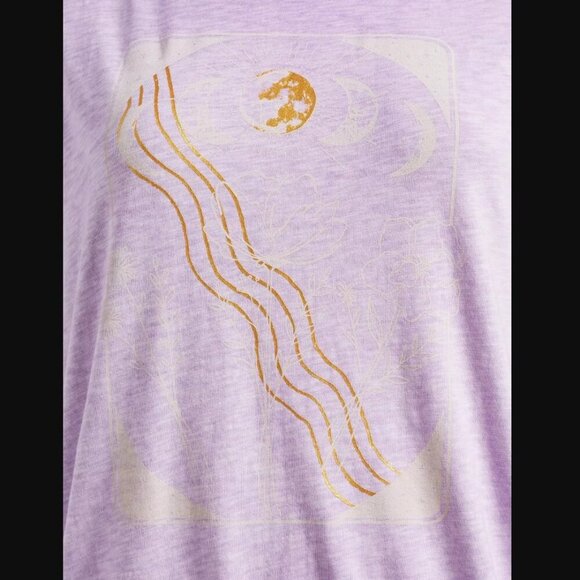 Torrid Moon Phase Relaxed Fit Super Soft Slub Crew Neck Dolman Banded Foil Tee - Picture 4 of 8